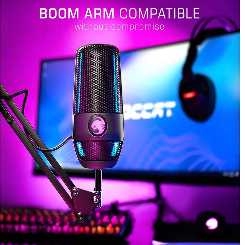 ROCCAT Torch USB Microphone, Studio-Grade Audio, PC Computer Gaming